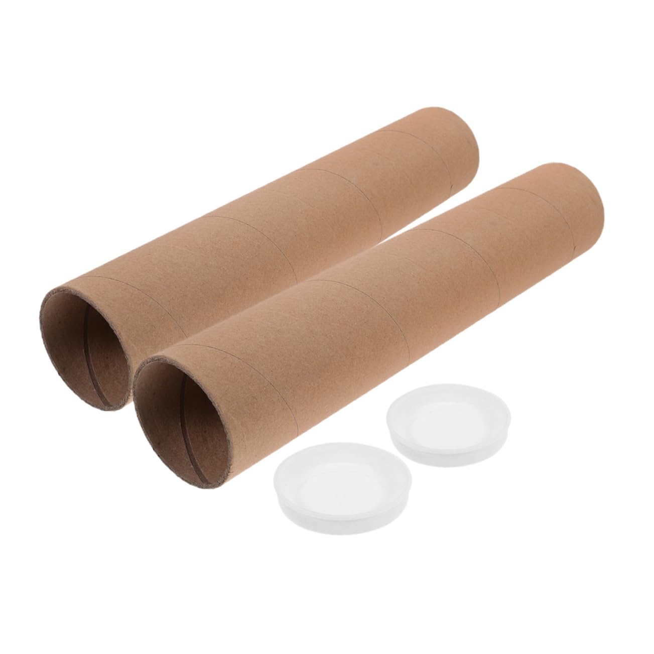 8stücke Kraftpapier Versandröhren Mit Kappen Für Dokumente Poster Und Kunstwerke Robuste Aufbewahrungslösung Für Kreative Projekte Und Sicheren Versand