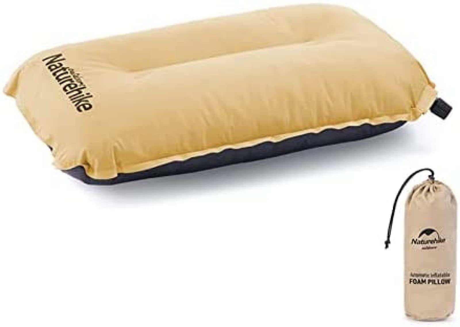 Oreiller De Camping Auto-gonflant Ultraléger, Oreiller De Plage Gonflable, Coussin De Voyage Ergonomique Compact Et Confortable Compressible, Oreiller Gonflable Pour Le Soutien Lombaire Du Cou, Av