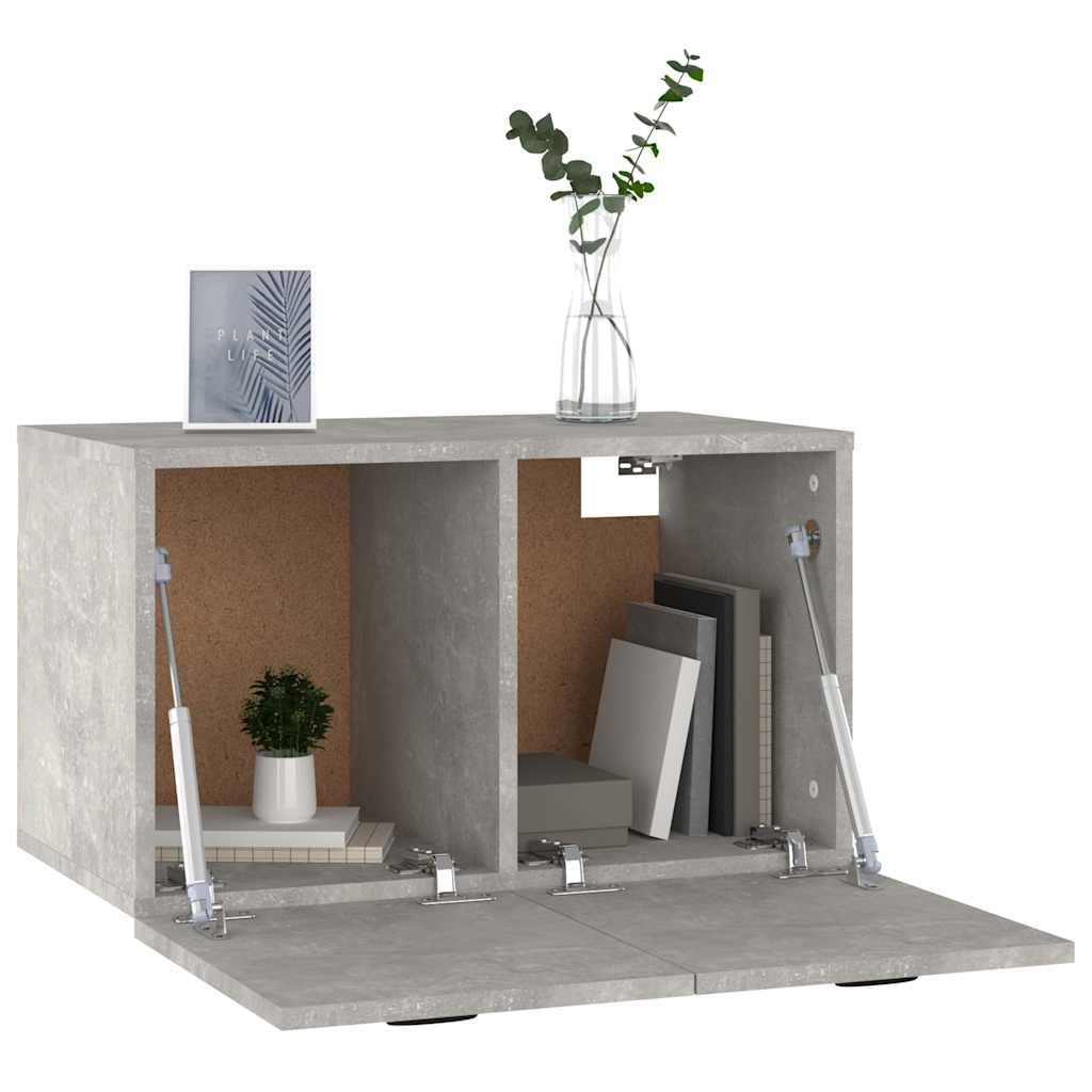 Szafka ścienna betonowa szara 60 x 36,5 x 35 cm materiał
