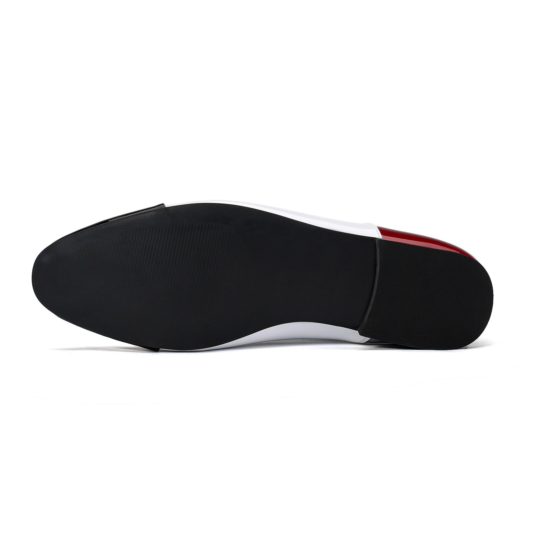 YFFUSHI Zapatos Oxford de Hombre en Charol Zapatos Elegantes con Contraste de Color para Traje de Boda Negocios