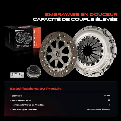 Kit d'embrayage résistant aux vibrations pour régler patinage Porsche 996 - 3