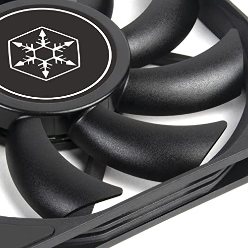 Image of SilverStone Technology Air Slimmer 120 Enhanced Performance 120mm Slim Fan with Full-Range PWM, (SST-AS120B)
