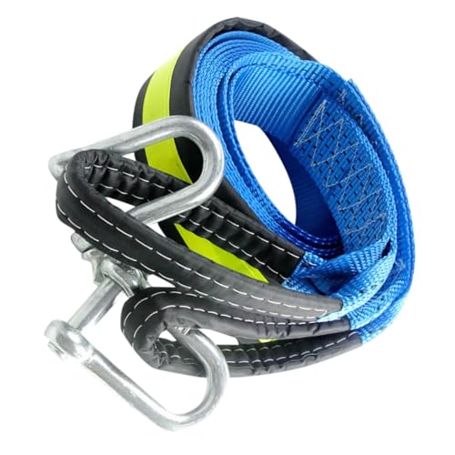 AKOOSY 頑丈な牽引ロープ 耐荷重 ダブル設計 耐久性に優れ緊急脱出対応 車載用実用的牽引紐