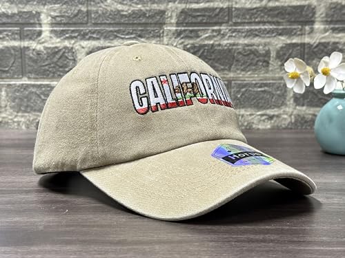Image of California Bear Republic Baseball Cap for Men and Women, Adjustable Embroidered Dad Hat