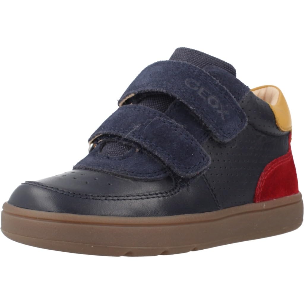 Geox Baby B Biglia Boy First Steps Navy/Red, 19 EU