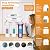 Rotek Water System Reverse Osmosis Universal Water Filter Set | 8 Replacement Water Filters with 100 GPD Membrane | 1 Year Supply | Under Sink RO Water Filter Kit | PP, GAC, CTO, PC | 10 Inch Size