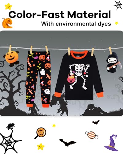 Image of DAUGHTER QUEEN Boys & Girls 100% Cotton Halloween & Christmas PJS 18M-12Y