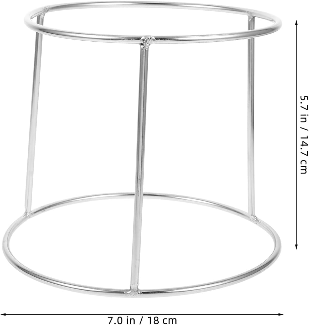 KICHOUSE 3PCS Stainless Steel Seafood Display Rack Double Layer Buffet Serving Stand for Kitchen Organization Food Dish Holder for Entertaining and Cooking Efficiency