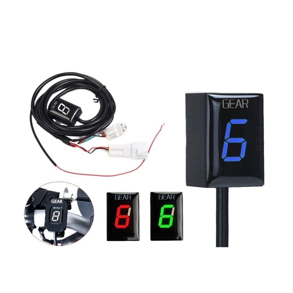 Indicador de Marcha Indicador De Marchas De 1 A 6 Velocidades Motocicleta para SU&ZUKI GSX1300 1999-2020 GSX1400 2001-2009, Accesorios, Medidor De Visualización De Marchas