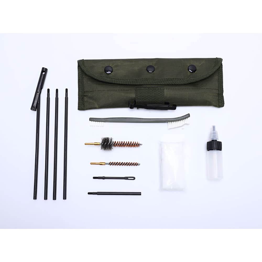 Kits de Limpieza Kit de Limpieza de Orificio de Rifle Set Shot Cleaner Cepillo Mantenimiento de Varilla para Calibre .22cal .223 556 con Bolsa Duradera Accesorios