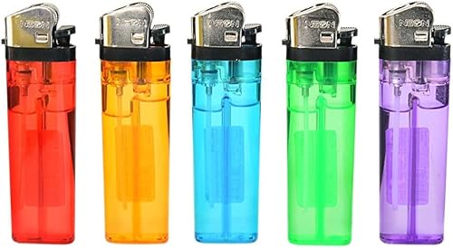 Encendedores desechables clásicos, ligeros y multiusos, encendedor de cigarrillos, barbacoa y exteriores, encendedores de velas