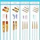 RUIJIE Pinsel Set, 30 Stück Künstlerpinsel Acrylfarbe Kinderschminken, Schmink Schwämmchen, Feiner Pinsel, Malerei Ölfarben Brush Set für Körperbemalung Anfänger, Künstler Kinder und Erwachsene (Blau)