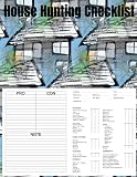 House Hunting Checklist: Home Buying Journal And Notes Log Planner to Organize & Record Your Search For Your...