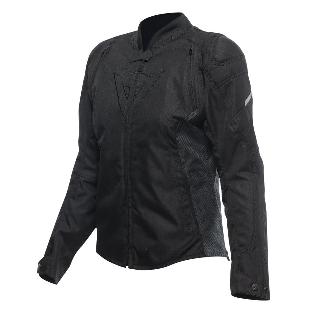 Dainese - Avro 5 Tex Jacket Wmn, Textile Motorcycle Jacket, with Protections, Women, Black/Black/Black, 42