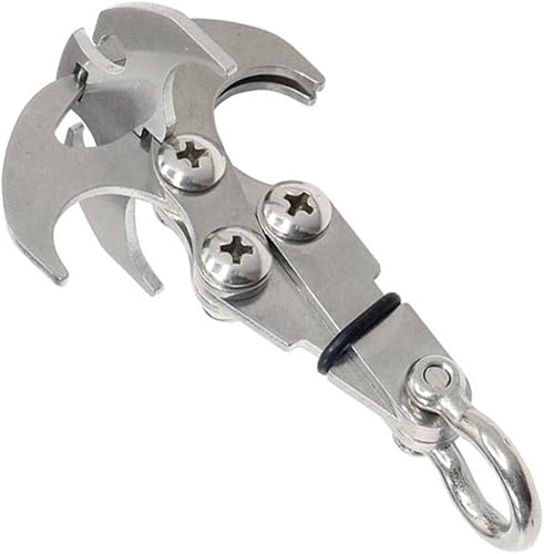 Gancho de gravedad,Garra mecánica,Ganchos de agarre,Garra de escalada plegable de supervivencia Garra mecánica dentada para equipos de escalada al