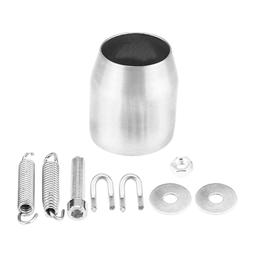 Manguera de escape silenciosa universal, cola de tubo de escape, punta de escape de acero inoxidable con DB Killer para moto Scooters