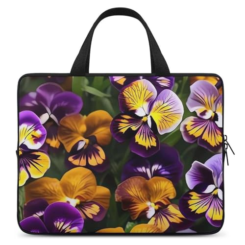 Housse tablette 10 pouces Pansy Perfection et étui ordinateur portable