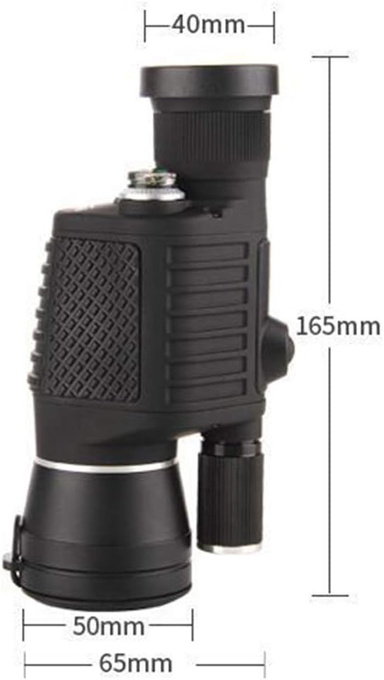 3-in-1 Waterproof Monocular Telescope with Night Vision, Built-in Compass & LED Light, Perfect for Outdoor Hunting, Travel, Camping & Wildlife Observation