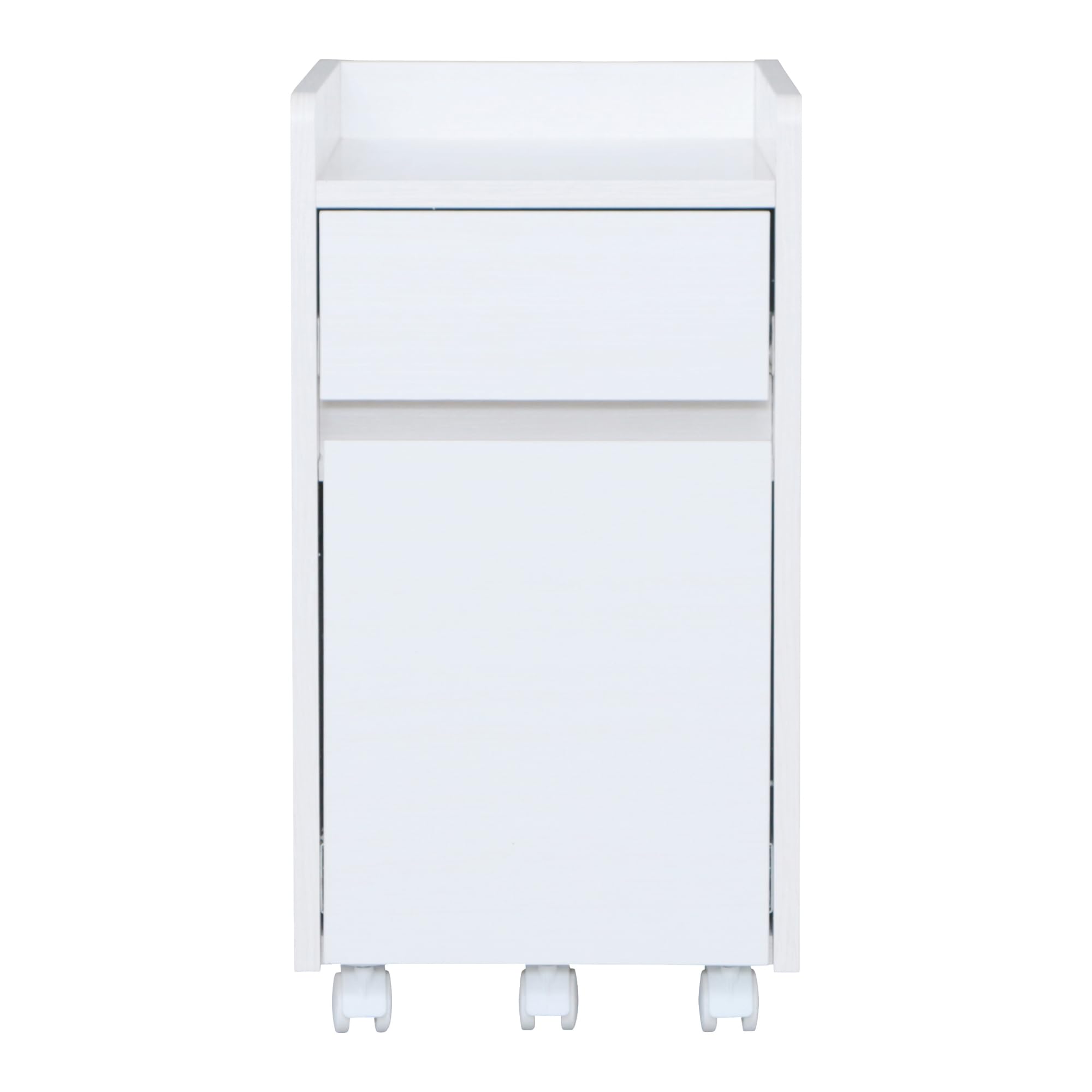 Iris Ohyama, Mobile contenitore/ripiano portaoggetti/Scrivania con ripiani e ruote/Armadio da scrivania, Modulare,Design, Ufficio, Casa - Chest of Drawer - FDK-3059 - Marrone chiaro