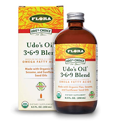 FLORA - Udo's Choice, Omega 369 Oil Blend, Brain Health, 8.5 Fl Oz