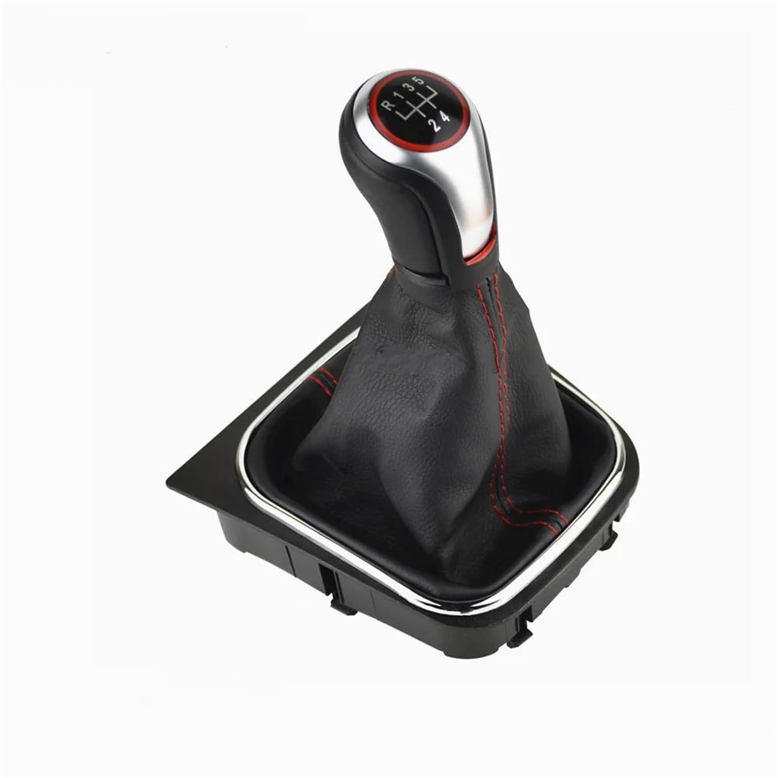 Cavinbdz Matte 5 Gear-Boot For Ibiza 6J For Seat For Leon Mk1 Car Gear Shift Knob Lever Pen 5 6 Speed Handle Ball Boot Cover Gaitor(Matte 5 Gear-Boot)