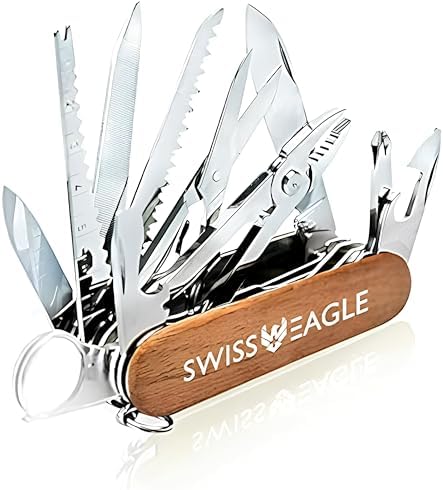 Swiss Eagle 30-in-1 Classic Pocket House Hold & Campaign Tool, Pr...