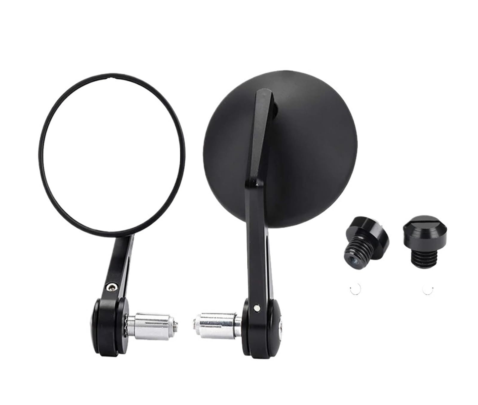 Moto Lusterko końcówkowe kierownicy Do Ninja 400 Z650 750 800 900 MT09 07 | Lusterko końcowe kierownicy motocykla Uniwersalne lusterka wsteczne 7/8 "22 mm(Round Bundle2)