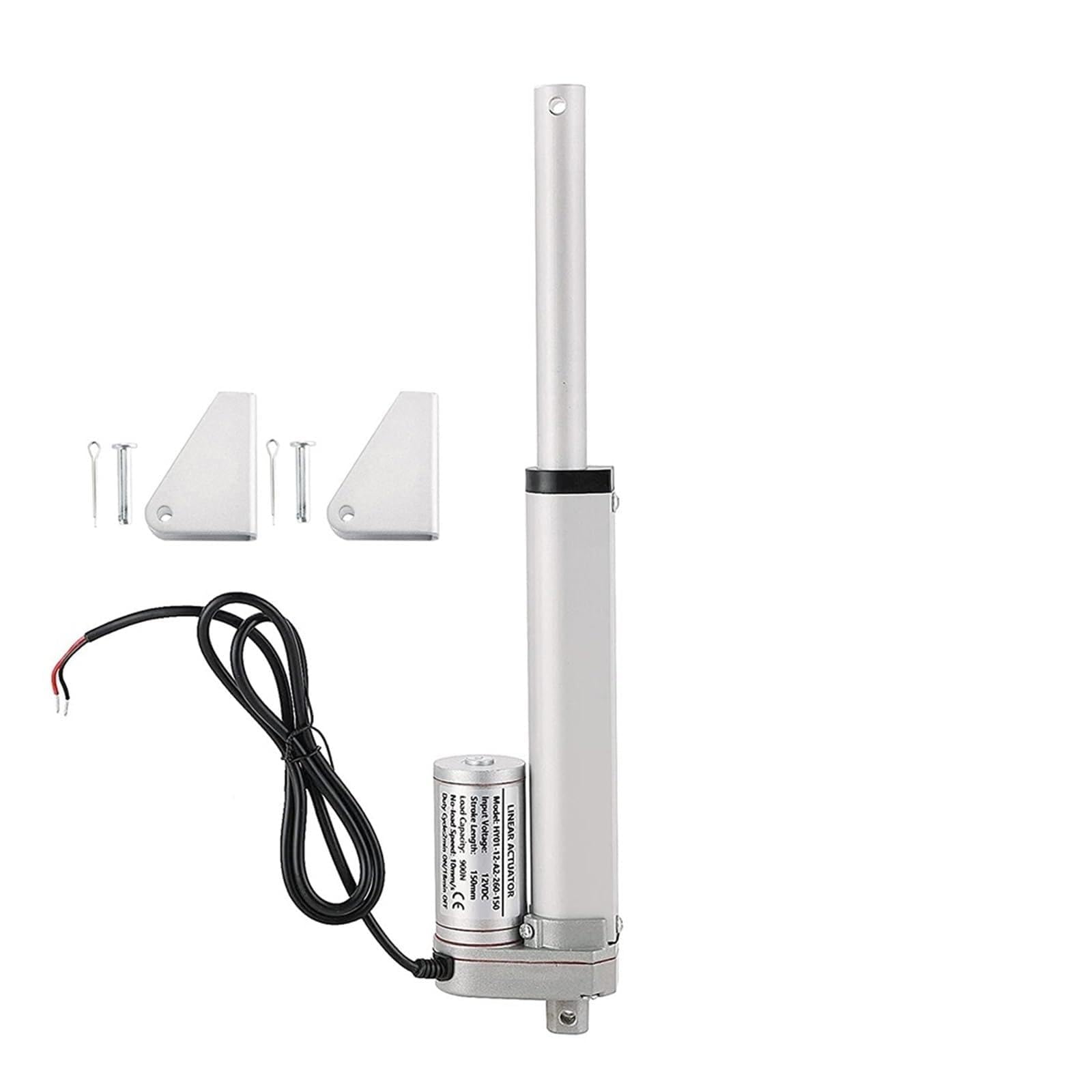 MKHJKIOII Linear Actuator 12V Linear Actuator With Bracket 50-400mm Stroke Motor Metal Gear Electric 2.5A for Automation Industrial Equipment(Stroke 400mm,500N 20mm s)