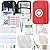 276PCS First Aid Kit Home Car Camping Hiking Emergency Supplies Small Compact Lovely Bag for School Outdoor, Basic Outdoor Essentials Survival Kit for Travel AMORNING