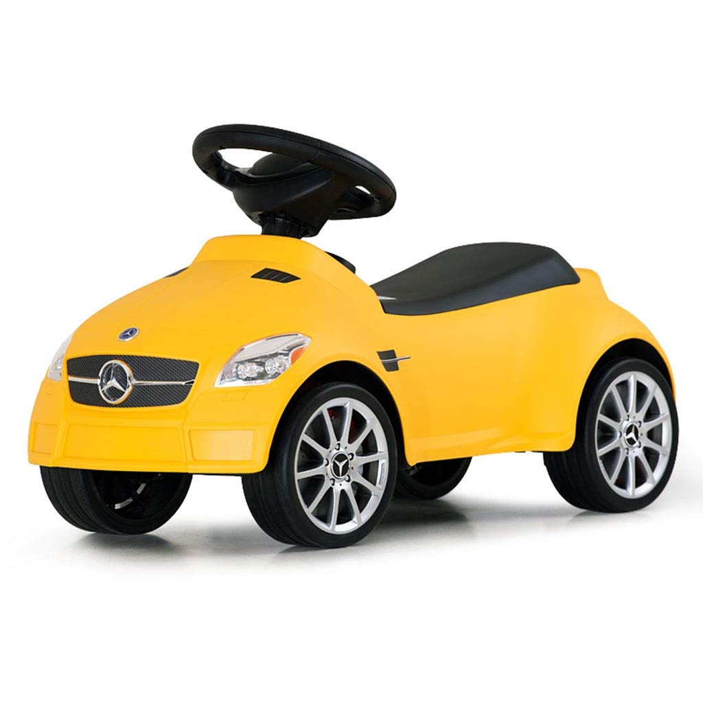 Scooters Tricycles Children's Four-Wheeler Twisting car Swing Toy car Sliding Walker Slip-Proof Silent tire with Horn Bearing Weight 110kg 1-3 Years Old Gift (Color : Yellow, Size : 693037.5)