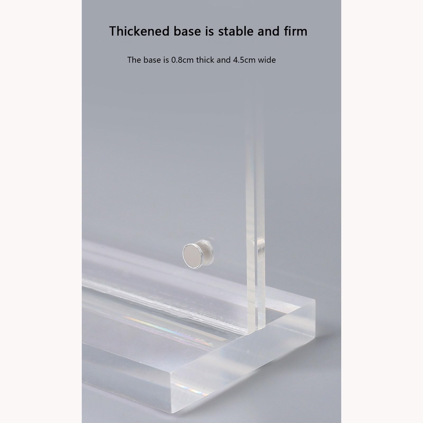 Soporte de letrero acrílico en forma T | Pantalla de menú transparente A3 A4 A5 A6: Soporte de letrero acrílico en forma de T de doble cara, paquete de 2(15*21cm(A5))