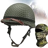 Sistema de suspensión estable ajustable que se fija con acero. Fácil de quitar la red de camuflaje, los cascos verdes se pueden insertar en las ramas para camuflar