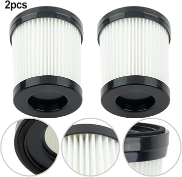 Replacement Vacuum Filters for Compatible for Oraimo, Black and White, 2 Pack, High-Efficiency Household Accessory for Maintaining Clean Air and Peak Performance