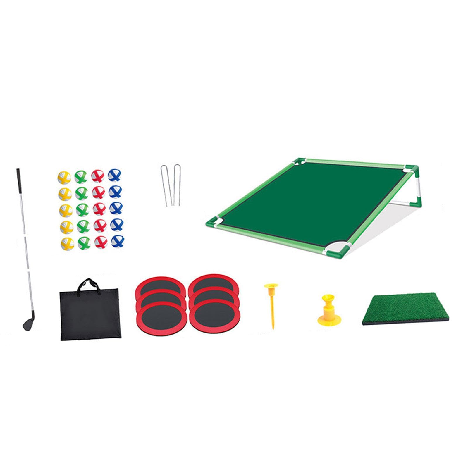Set da Putting Bambini, Giochi All'aperto per Feste, Strumento di Allenamento per La Pratica del Putting Golf per Feste, Rack Singolo