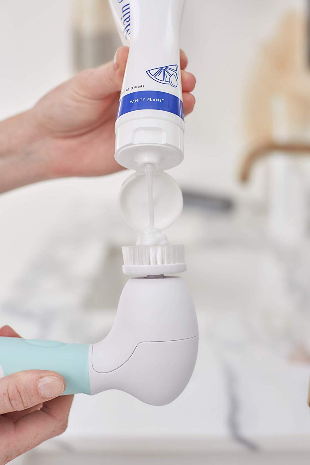 Vanity Planet Interchangeable Replacement Brush Heads for Spin for Perfect Skin Body Brush | Complete Face & Body Scrub (Set of 4) : Beauty & Personal Care