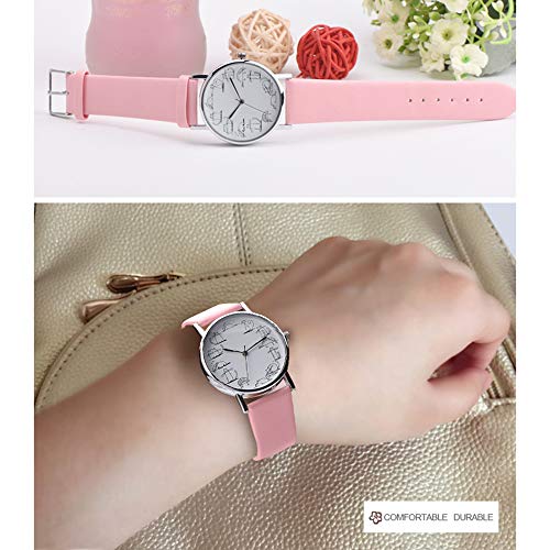 Loijon Animal Dial Palte Projeto Bonito Do Gato Relógio de Pulso Elegante Movimento de Quartzo Pin A