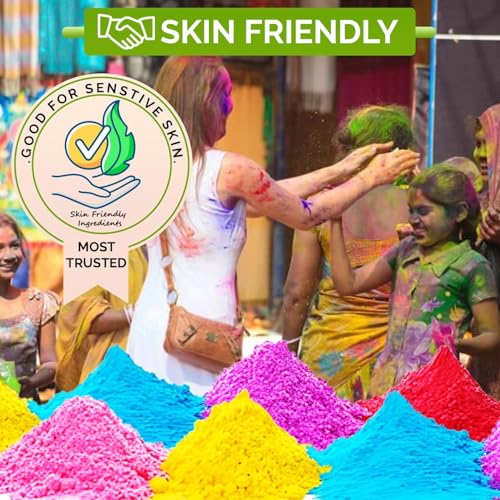 Image of CraftVatika Natural Holi Colour Holi Gulal Colors, Rang Colours | Herbal Safe Holi Rang, Non Toxic Eco Friendly Color Powder (1 Pieces)