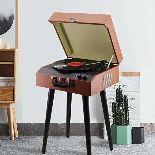 Bluetooth Mid Century Record Player with 3-Speed Turntable CD Cassette Player and Radio for Gift Room Decoration Old… - Les Beatles, Paul McCartney, John Lennon, RIngo Starr, George Harrison Bluetooth Mid Century Record Player with 3-Speed Turntable CD Cassette Player and Radio for Gift Room Decoration Old…
