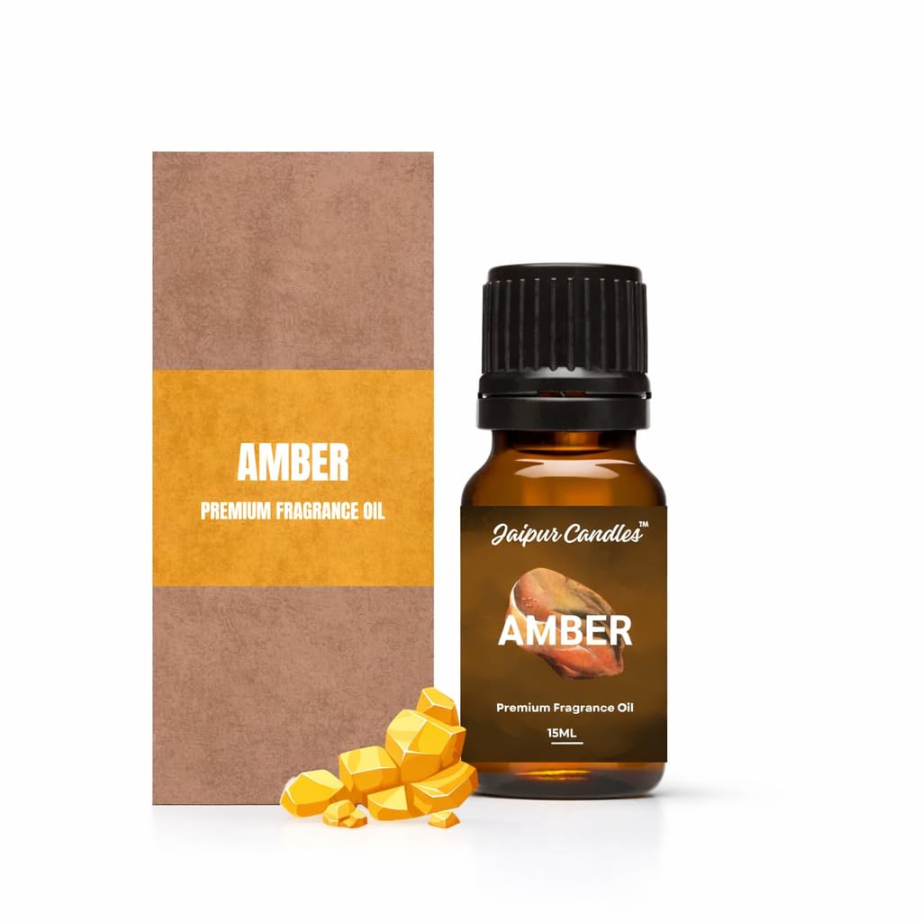 Amber Fragrance Oil | 15 ml | Aroma Oil for Home Fragrance | Best for Aromatherapy | Use in Diffusers, Candles, Air Fresheners (15ML, Amber)