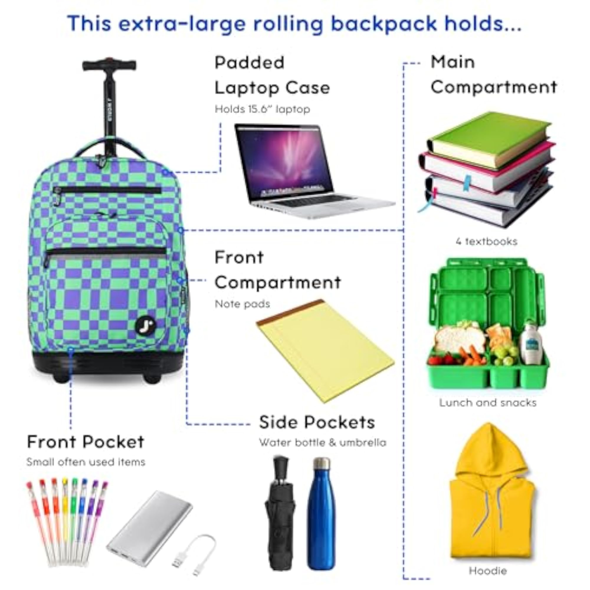 Sundance Rolling Backpack for Kids
