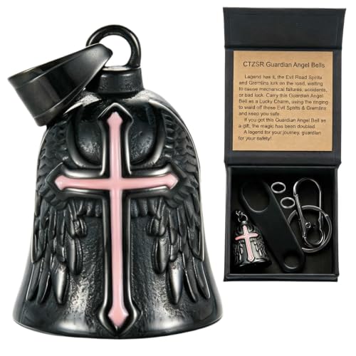 Image of Motorcycle Bell Guardian Angel Gremlin Lucky Charm Gift For Riders