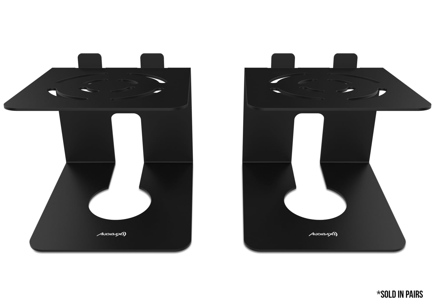 Audibax Neo STM 4B Soportes de Mesa para Monitor Estudio y Altavoz (Pareja)