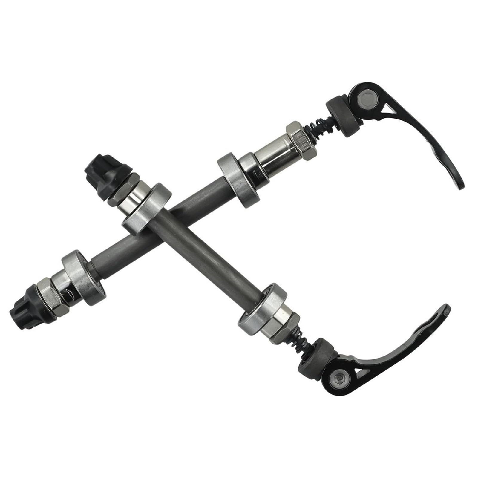 Fahrrad Schnellspanner Mountainbike Fahrrad Radnabe Vorne Und Hinten Schnellspanner Achsen Hebel Mit 2 Lager Vorderrad Hinterrad Achse Zubehör Schnellspanner Fahrrad(Front and Rear)
