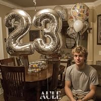 AULE Luftballon Zahl 23 Silber 40 Zoll Folienballon Helium 0-60 Geburtstag – Ansicht 3