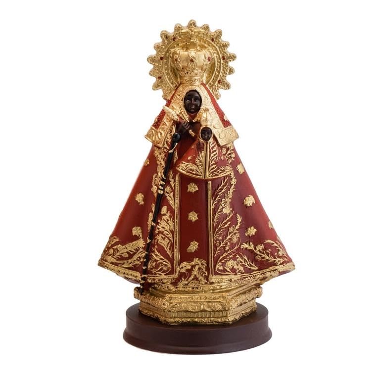 Vierge de Guadeloupe d'Estremadure figurine en resine peinte a la main cadeau bapteme