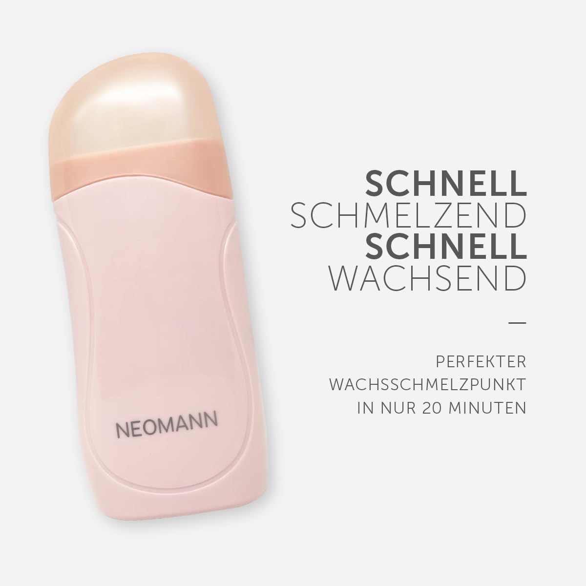 Roll on Wachs Roller Kit für Haarentfernung mit 2 Patronen | 50 Stück Wachsstreifen für Haarentfernung-Pink mit 6 Nachwachsbehandlungen