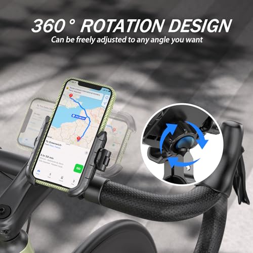 Bike Motorcycle Phone Mount with Aluminum Alloy Mounting