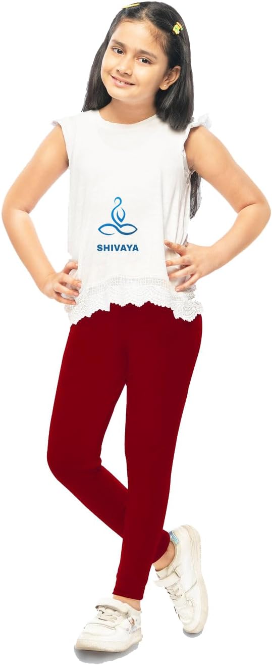 SHIVAYA Premium Cotton Leggings for Girls