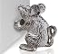 Cast Iron Mouse Decorative Door Stop | Door Wedge | Unique, Antique Design (Antique White)