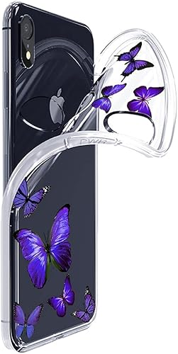 Miniatura 2 de Funda para iPhone XR 2018 para niñas y mujeres, delgada, a prueba de golpes, patrón transparente, suave, flexible, TPU trasero, funda protectora